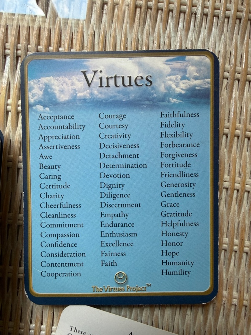 Virtues Project Reflection Card Set - Picture 2 of 6